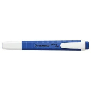 Evidenziatore a penna Stabilo Swing Cool wildflowers - blu elettrico