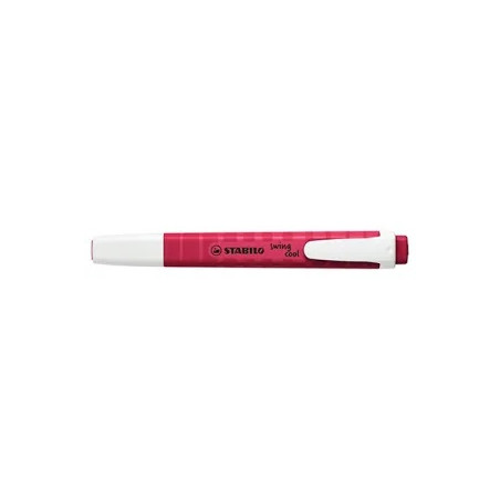 Evidenziatore a penna Stabilo Swing cool wildflowers - borgogna
