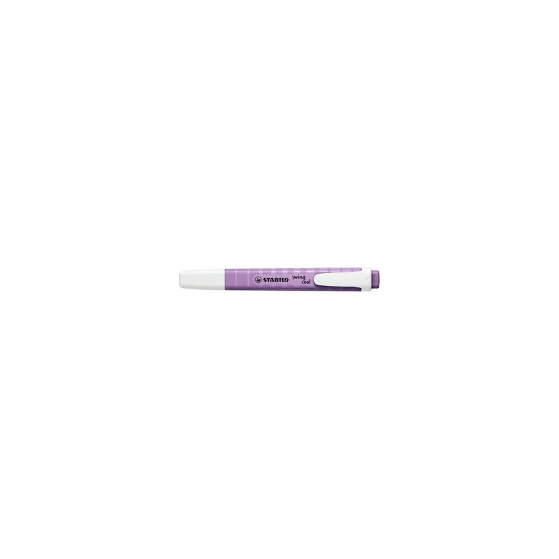Evidenziatore a penna Stabilo Swing cool wildflowers - grigio/viola