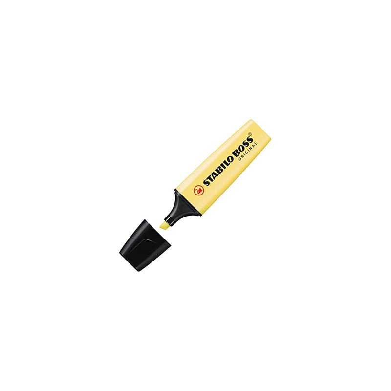Evidenziatore Stabilo Boss giallo pastello