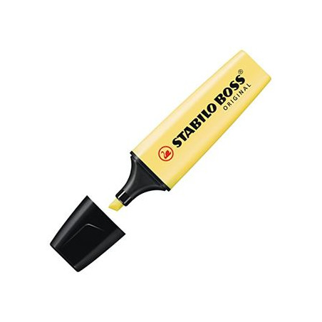 Evidenziatore Stabilo Boss giallo pastello