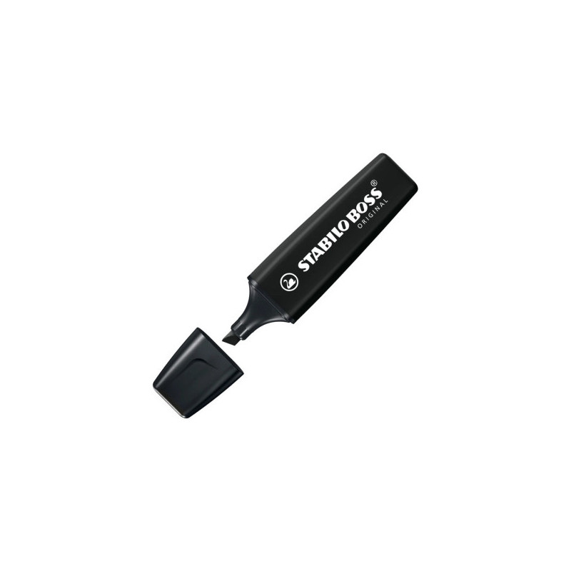 Evidenziatore Stabilo Boss marker black nero