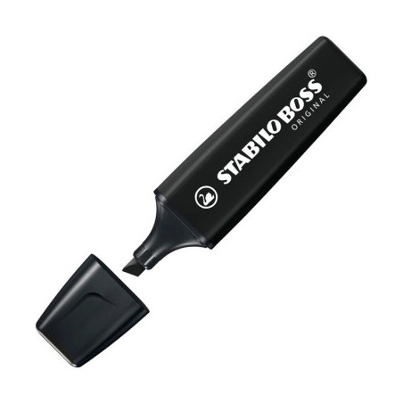 Evidenziatore Stabilo Boss marker black nero