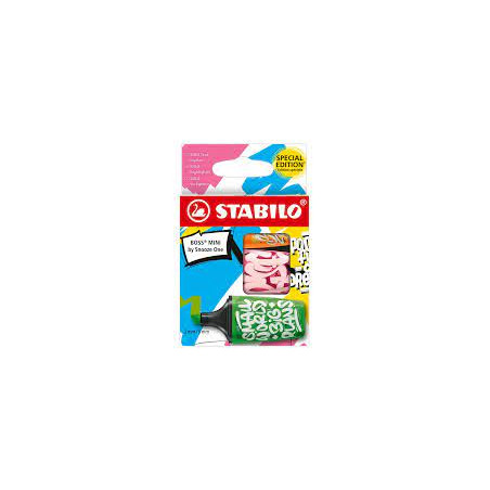 Evidenziatore Stabilo Boss mini special edition 3pz