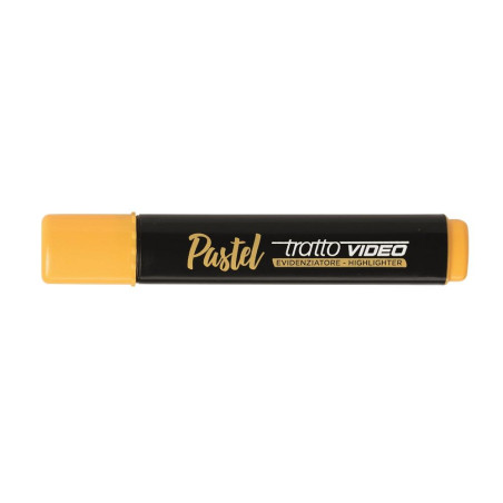 Evidenziatore Tratto video Pastello colore arancione mandarino