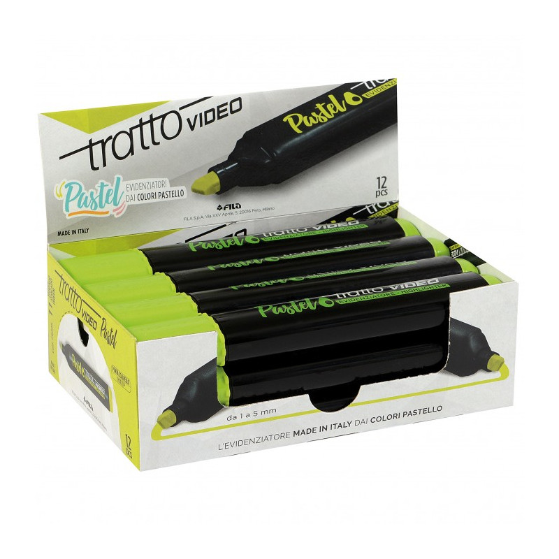 Evidenziatore Tratto video Pastello colore verde avocado
