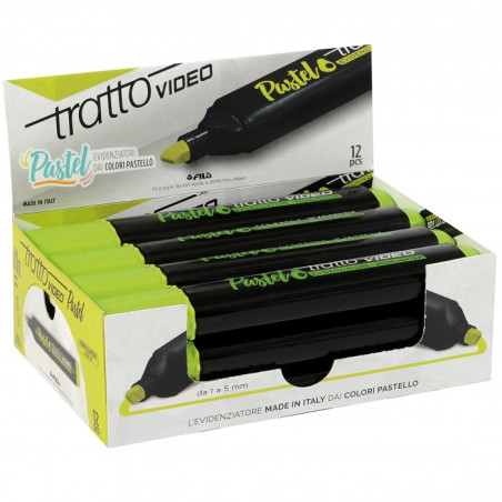 Evidenziatore Tratto video Pastello colore verde avocado