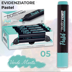 Evidenziatore Tratto video Pastello colore verde menta
