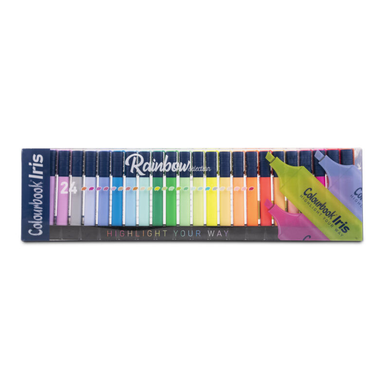 Evidenziatori IRIS  Rainbow Selection colourbook 24pz