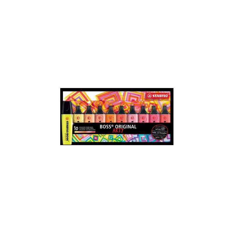 Evidenziatori Stabilo Boss 10pz colori caldi