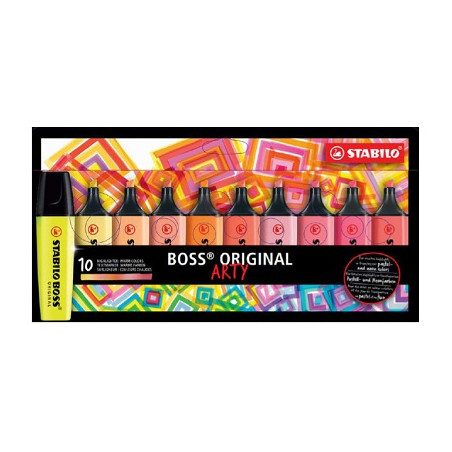 Evidenziatori Stabilo Boss 10pz colori caldi