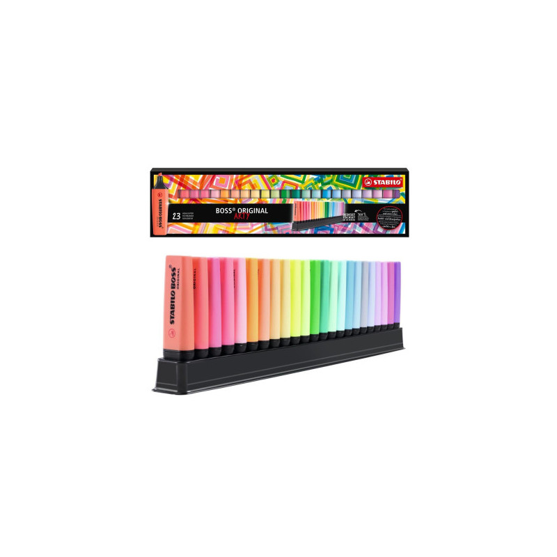 Evidenziatori Stabilo Boss 23 colori original
