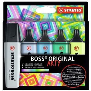 Evidenziatori Stabilo Boss 5pz colori freddi