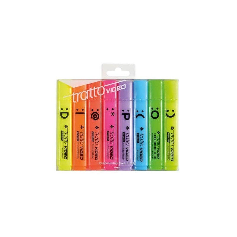 Evidenziatori tratto video EMOTION 8pz