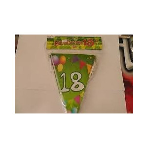 Festone Buon compleanno Bandierine 18 ANNI 18mt 6mt