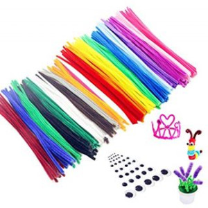 Fili ciniglia fluo avana 25pz 30cm