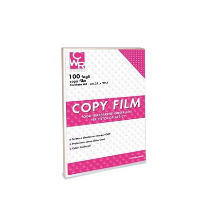 Film trasparente A4 fotocopiabile 100 ff