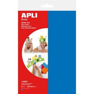 Fogli di gomma eva A4 blu 5pz