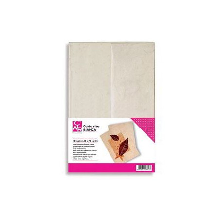 Foglio carta di riso 70x100 gr.25 bianco