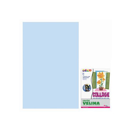 Foglio di CARTA VELINA azzurro baby 50x70
