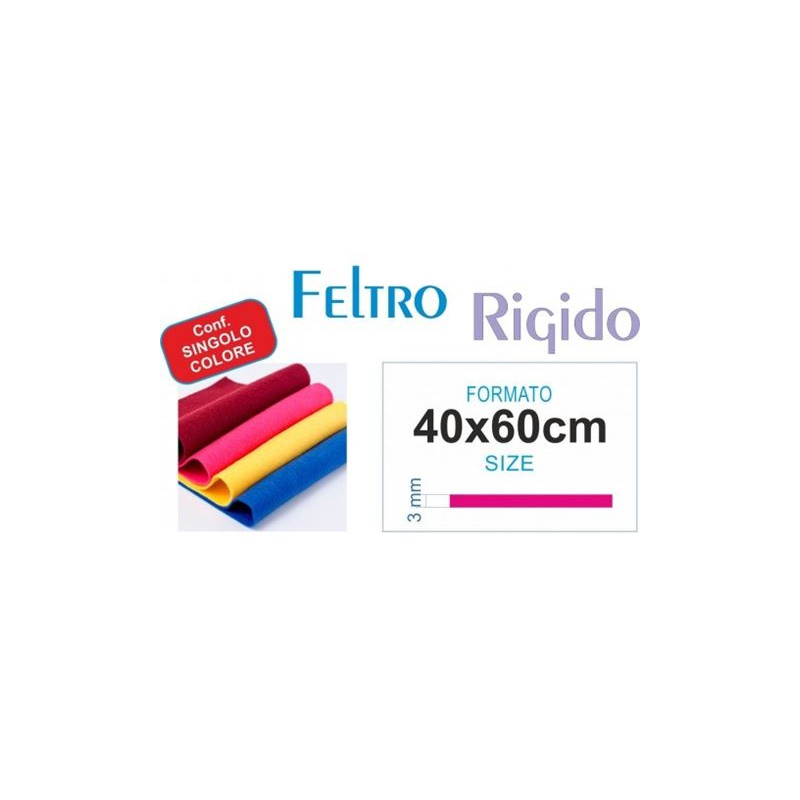 Foglio di feltro 40x60cm 3mm nero