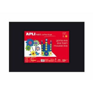 Foglio di Gomma eva 40x60 nero