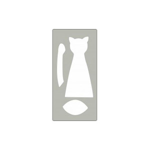 Fustella acciaio alta Gatto x Fustellatrice f.to A4