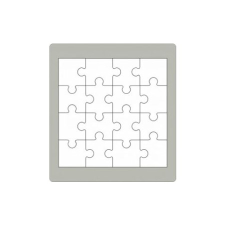Fustella acciaio alta puzzle x Fustellatrice f.to A4