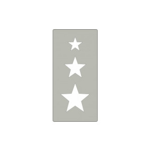Fustella acciaio alta stelle  x Fustellatrice f.to A4