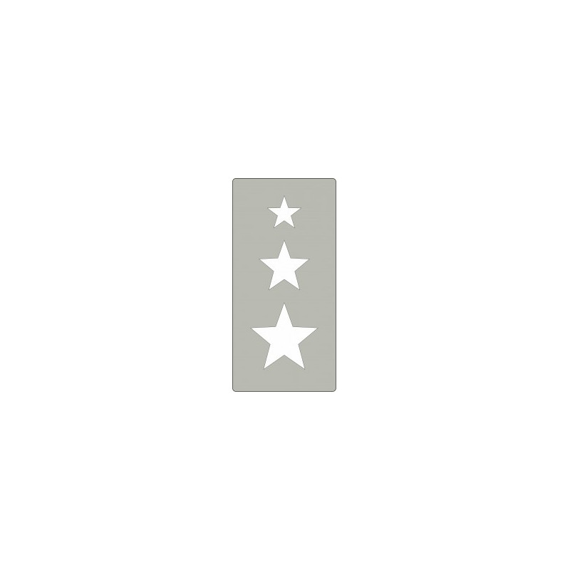 Fustella acciaio alta stelle  x Fustellatrice f.to A4