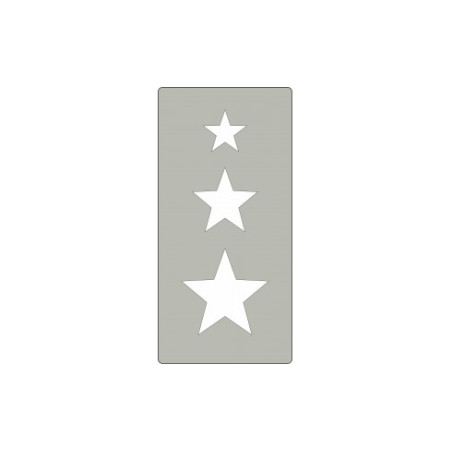 Fustella acciaio alta stelle  x Fustellatrice f.to A4