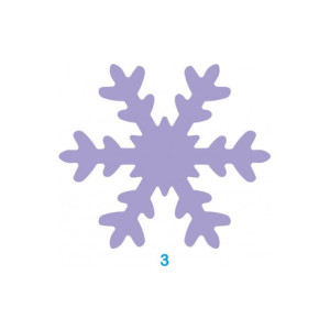 Fustella Maxi 75mm Fiocco di neve