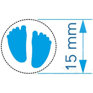 Fustella piccola 15mm piedini neonato