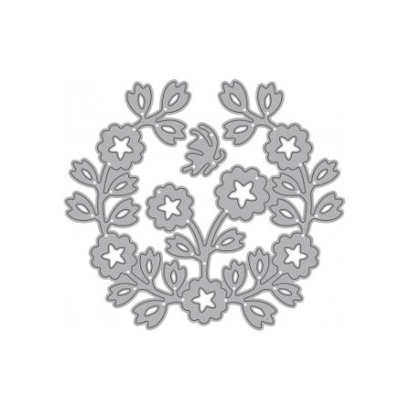 Fustella sottile BOUQUET. 85x76mm. Utilizzabili con macchine oltre 80mm. Isabella WILER ISA4.