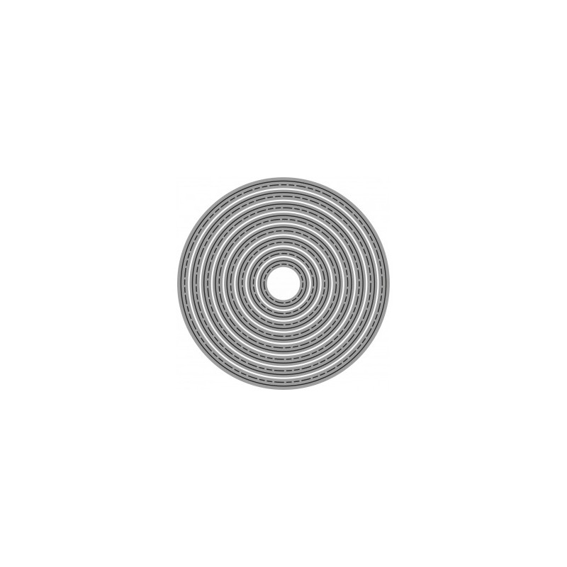 Fustella sottile Cerchi 120x120mm x Fustellatrice f.to A4