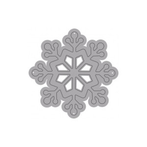 Fustella sottile FIOCCO NEVE. Utilizzabili con ROSA80 - VIOLA80.