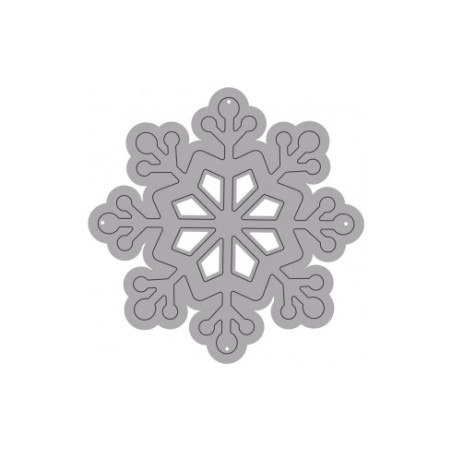 Fustella sottile FIOCCO NEVE. Utilizzabili con ROSA80 - VIOLA80.