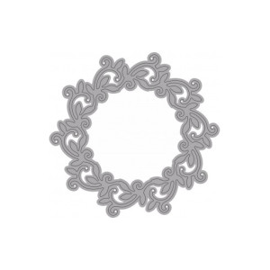 Fustella sottile GHIRLANDA. 100x100mm. Utilizzabili con macchine oltre 80mm. Isabella WILER ISA4.