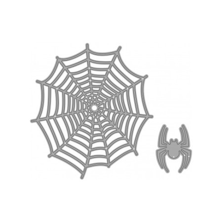 Fustella sottile ragno con ragnatela
