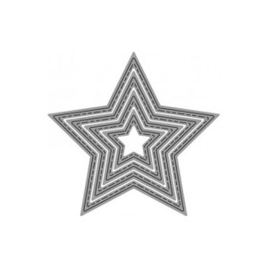 Fustella sottile stelle 78x78mm.x Fustellatrice f.to A4