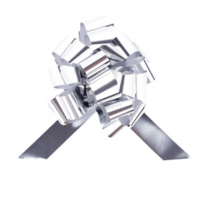 Gran fiocco 31 mm argento metallizzato