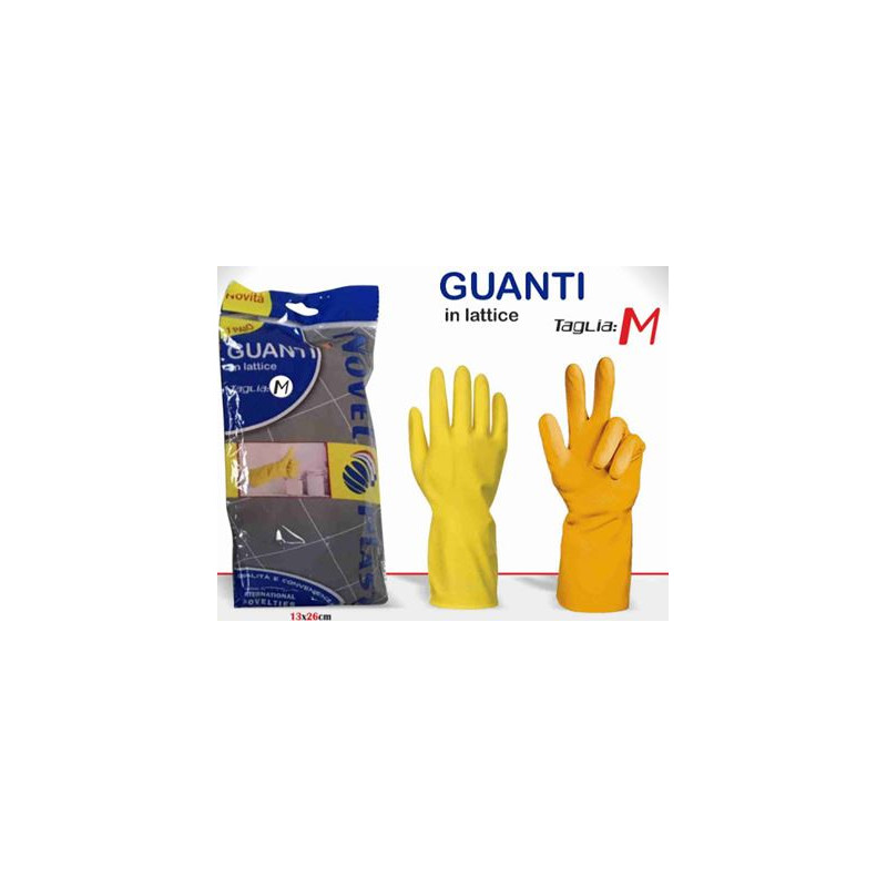 Guanti in lattice XL- gialli