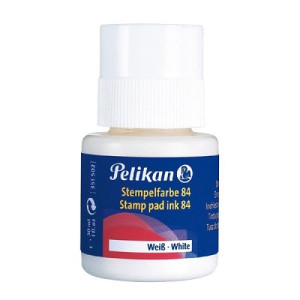 Inchiostro per timbri Pelikan 84 bianco resistente all acqua indelebile 30ml