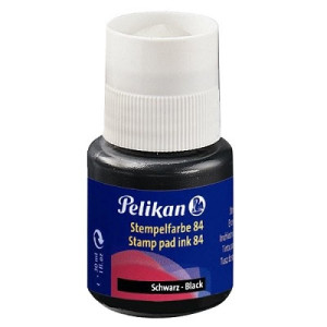 Inchiostro per timbri Pelikan 84 nero resistente all acqua indelebile 30ml