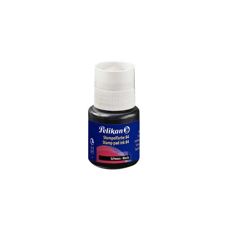 Inchiostro per timbri Pelikan 84 nero resistente all acqua indelebile 30ml