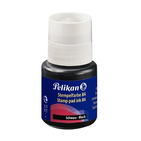 Inchiostro per timbri Pelikan 84 nero resistente all acqua indelebile 30ml