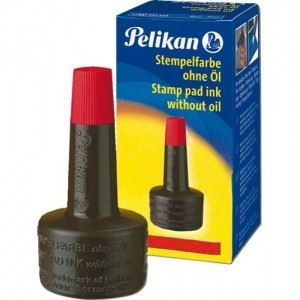 Inchiostro per timbri Pelikan rosso senza olio 28ml