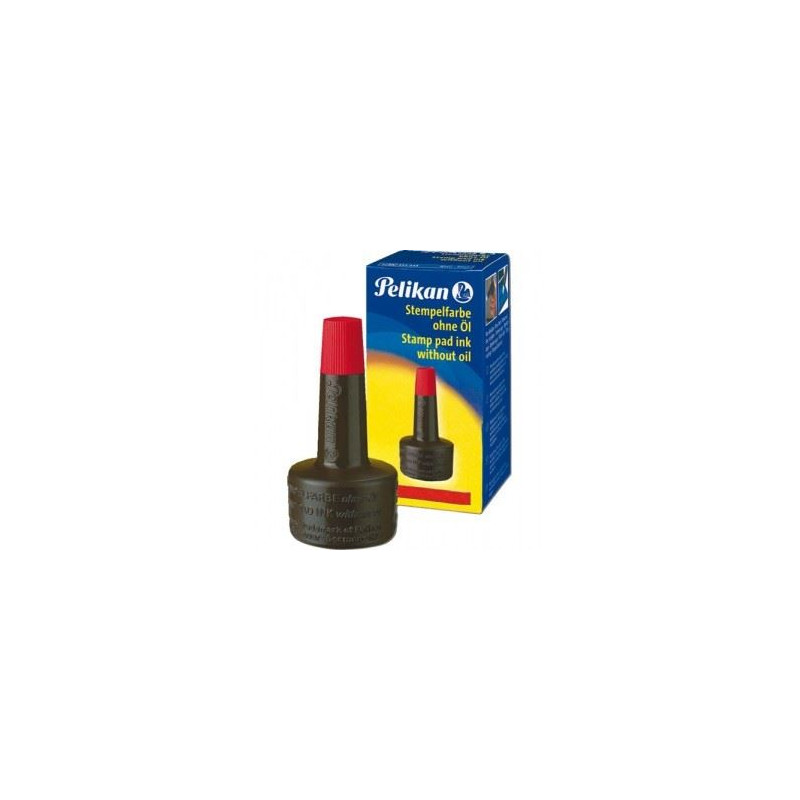 Inchiostro per timbri Pelikan rosso senza olio 28ml