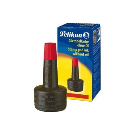 Inchiostro per timbri Pelikan rosso senza olio 28ml