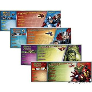 Inviti AVENGERS 15pz
